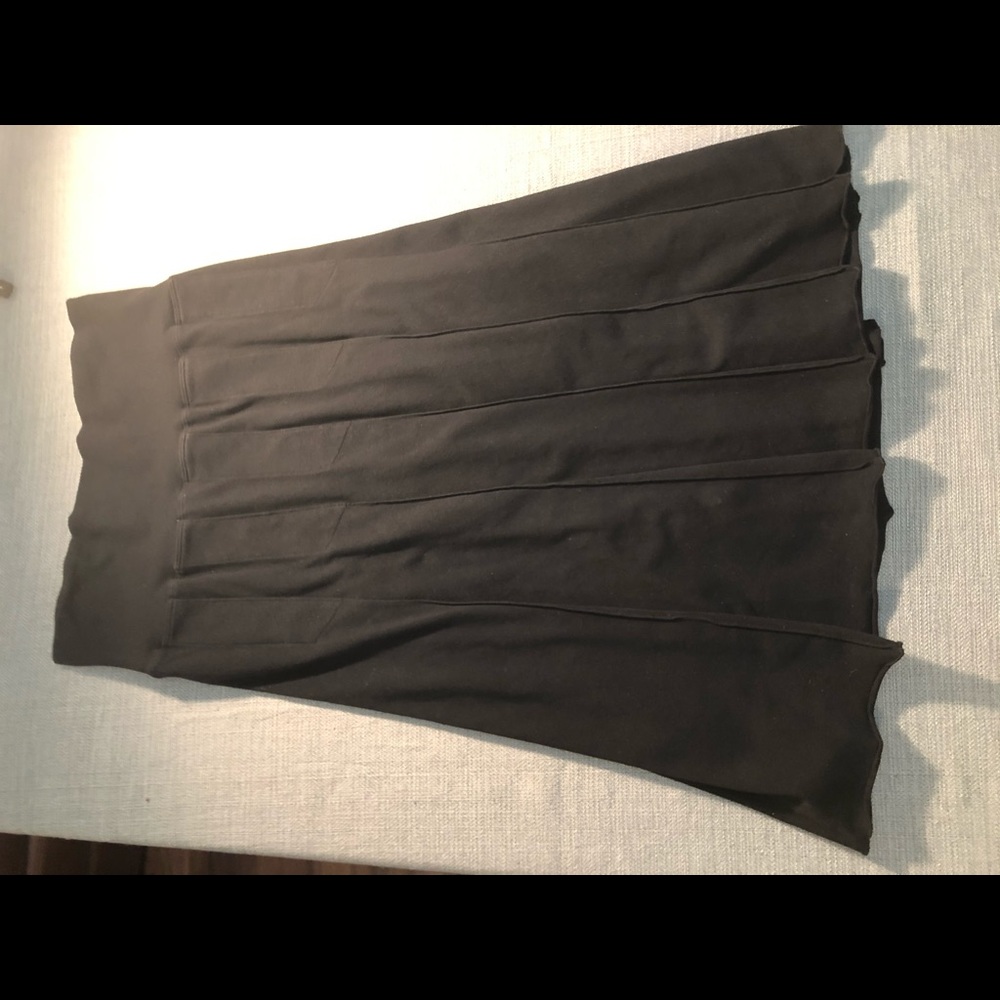 HARD TAIL Black Pleated Skirt M